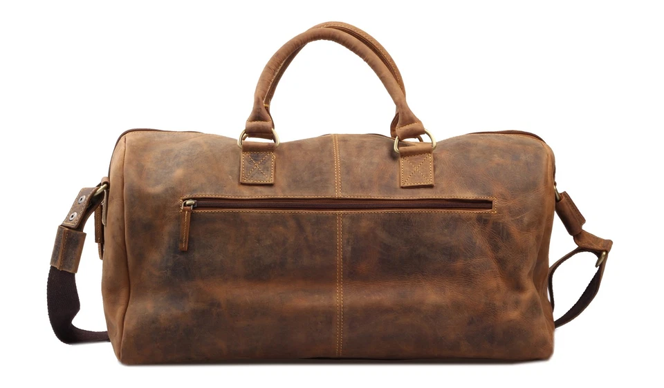 Greenburry Reisetasche Leder Sporttasche Freizeittasche Ledertasche Damentasche - Bild 2 von 4