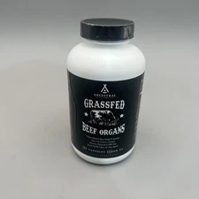 Ancestral Supplements Grass Fed Beef Organ Supplement, 180 Capsules Exp 10/27