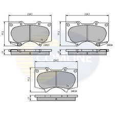 For Mitsubishi Shogun MK4 3.2 Di-D Genuine Comline Front Brake Disc Pads Set