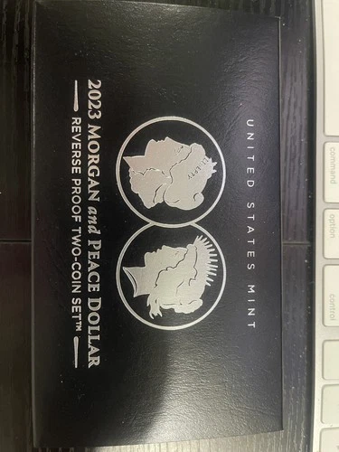 🌟 2023 Morgan & Peace .999 Silver Dollar 2-Coin REVERSE PROOF Set w/Box and COA