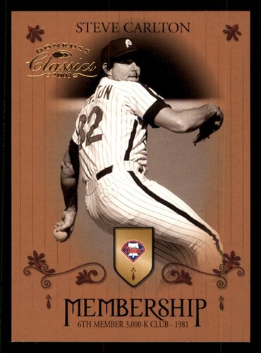 Steve Carlton #M2 — 2003 Donruss Classics Membership baseball card