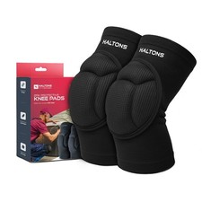 Haltons - 2 Pack Knee Pads Large - EVA Foam Padding, Lightweight & Breathable
