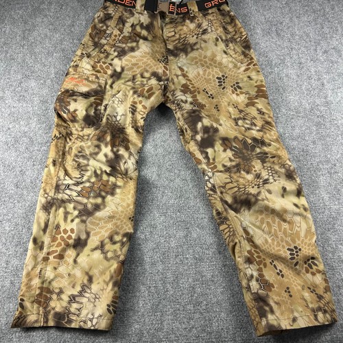 Grundens Neptune Pants Mens XXL Brown Kryptek Highlander Camo Waterproof Fishing