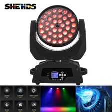 36x18W RGBWA UV 6in1 Zoom LED Moving Head Stage Light Wash For Party Disco KTV