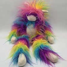 Fiesta Shaggy Rainbow Llama Plush 19" Stuffed Animal Toy Alpaca 