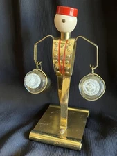 Vintage Art Deco Phillip Morris Johnny Bellhop SALT & PEPPER Shakers Complete