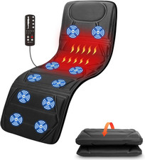 Full Body Massage Mat with Heat for Bed and Sofa, Dual Zone Heat 10 Motors, 5