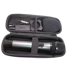 Wireless Microphone Case, Hard Carrying Travel Case for Wired Handheld Dynami...