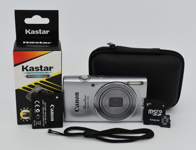 Canon PowerShot ELPH 135 Silver Digital Camera 16MP 8x Optical