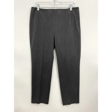 Talbots Women's Pants Petites Size 10P Gray Side Zipper Career