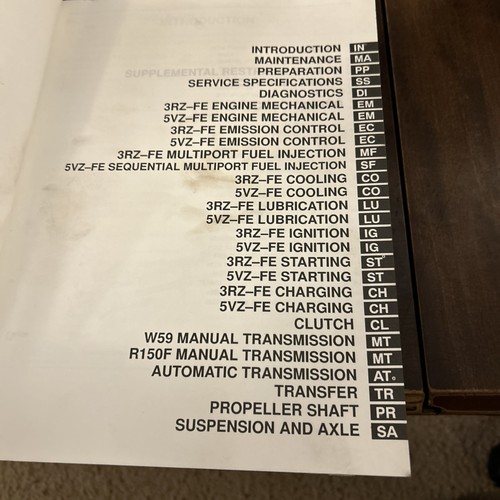 1996 Toyota 4Runner Factory Repair Manual RM480U - Picture 6 of 8