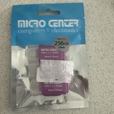 Micro Center Super Speed 256GB 3-Pack Ultra Flash Drive USB 3.0/USB3.1...