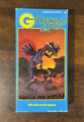 Vintage 1990 Grenadier Dragon Lords Shadow Dragon Metal Figure Set 2529 Complete
