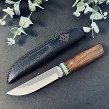 Edles Puukko &ndash; Bushcraft- & Outdoormesser &ndash; 4116 Edelstahl &ndash; Walnusswurzelholz 4