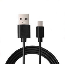 Black Braided USB-TYPE-C Charger Cable Fast Charging Data Sync New 1 Piece