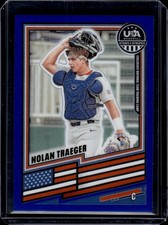 2026 Stars & Stripes USA Baseball #128 Nolan Traeger Blue #/299