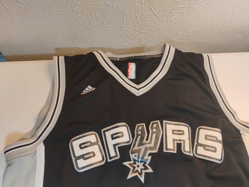 Adidas San Antonio Spurs Tim Duncan Jersey Men's Size Large black #21 - Picture 4 of 6