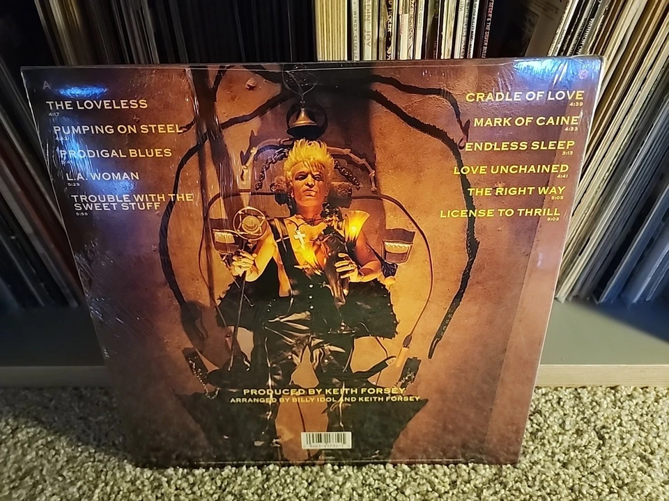 Billy Idol Charmed Life SEALED 1990 Vinyl 3217351 Original LP Pop Rock  - Image 2 of 3