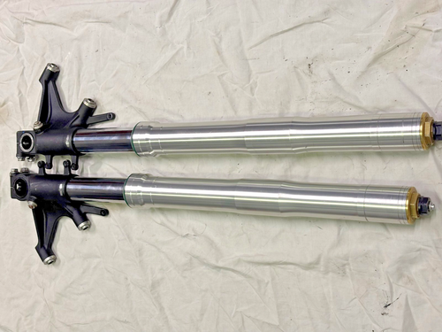 06 07 Honda CBR 1000RR OEM Front Forks Suspension Shocks Springs Set STRAIGHT - Picture 6 of 11