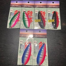 Salmonkatsu 45g 6-Pack Fishing Bait Lures Silver Powder GriPin Glow