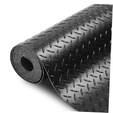 5 x 10 Ft Premium Garage Floor Mat, Solid 2.8mm 120"L x 60"W x 0.1"Th