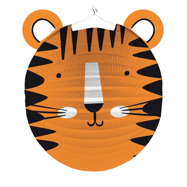 Amscan Laterne Lampion Tiger-Form Papier 25 Cm-image
