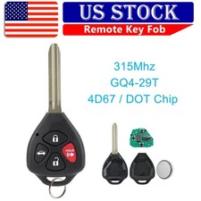 For 2008 2009 2010 Toyota Corolla Remote Control Car Key Fob Gq4-29t 89070-02270 For 2008 2009 2010 Toyota Corolla Remote Control Car Key Fob Gq4-29t 89070-02270
