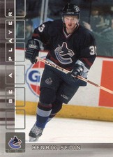 HENRIK SEDIN 2001 Be A Player #46 Vancouver Canucks Hockey Card