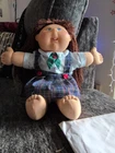 1978,2005 Cabbage Patch Kids Girl Doll~Blonde Hair~Green Eyes~Teeth~Play Along