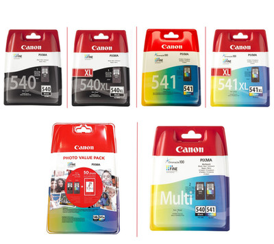 Original Canon PG-540 / 540XL & CL-541 /541XL Tintenpatronen für Pixma MG2150 SET
