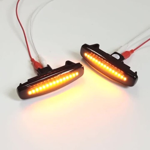 Black For Nissan Murano PNZ51 TNZ51 Z51 Z51R Z51Z LED Dynamic Side Marker Light - Video 1 of 1