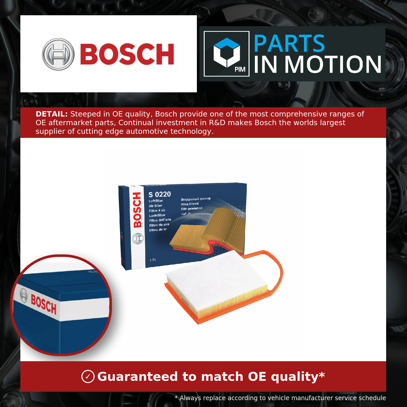 4x ✅Fits BOSCH F 026 400 220 Air filter F 026 400 220 Air filter (Ca ⭐UK Seller⭐ - Image 22