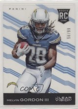 2015 Panini Clear Vision Rookie Variation Blue 58/99 Melvin Gordon #105 0l9