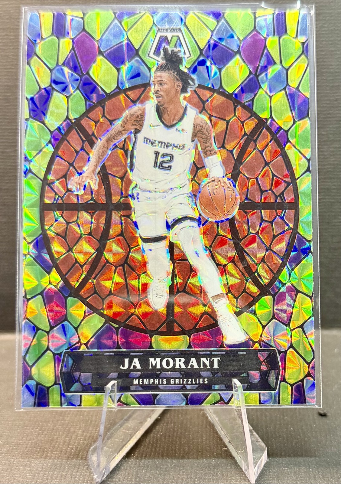 2020-21 Panini Mosaic - Stained Glass Ja Morant #6