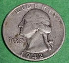 1942-S Washington Silver Quarter - *`AU +* US COINS 25c with Free Shipping