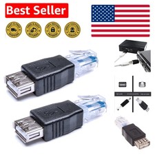 2 Pack USB to RJ45 Ethernet Converter - Perfect for ADSL Modem  Network Camera