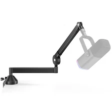 Low Profile Mic Arm, 360° Rotatable Microphone Boom Arm Mic Stand for Fifine ...