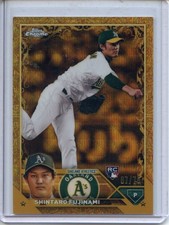2023 Topps Gilded Collection #46 Shintaro Fujinami Wave Gold Etch #/75 10007052