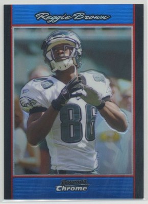 Reggie Brown 2007 Bowman Chrome Blue Refractor /150 #BC208 Philadelphia Eagles