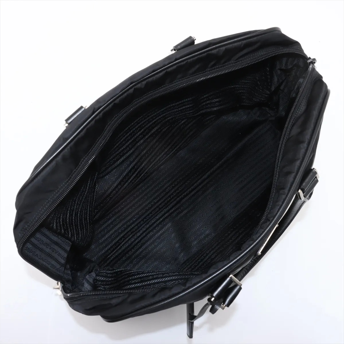 Prada Tessuto nylon x leather Business bag Black VS0069 Unknown PIN thumbnail 7