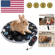 Pet Heating Pad, Waterproof Dog Heating Pad Mat for Cat with Durable Anti-Bit...