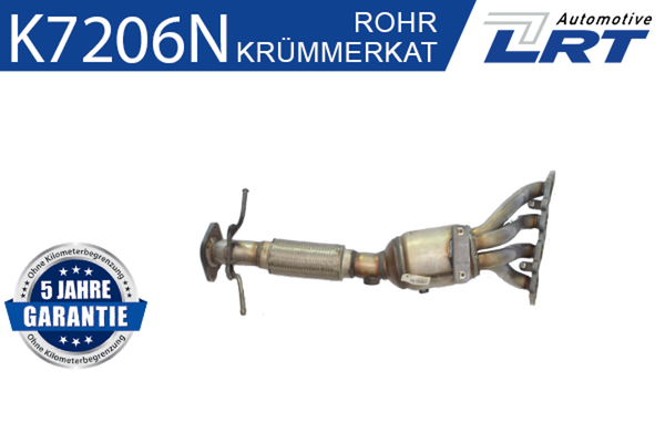 KrüMmerkatalysator LRT K7206N FüR Ford Focus 2 Turnier MAX DM2 Volvo C30 533 S40-image