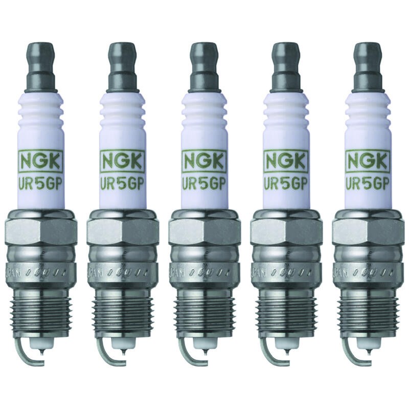 NGK Spark Plug 2869 5-PACK G-Power UR4GP 14mm Copper Core Platinum, HR 4