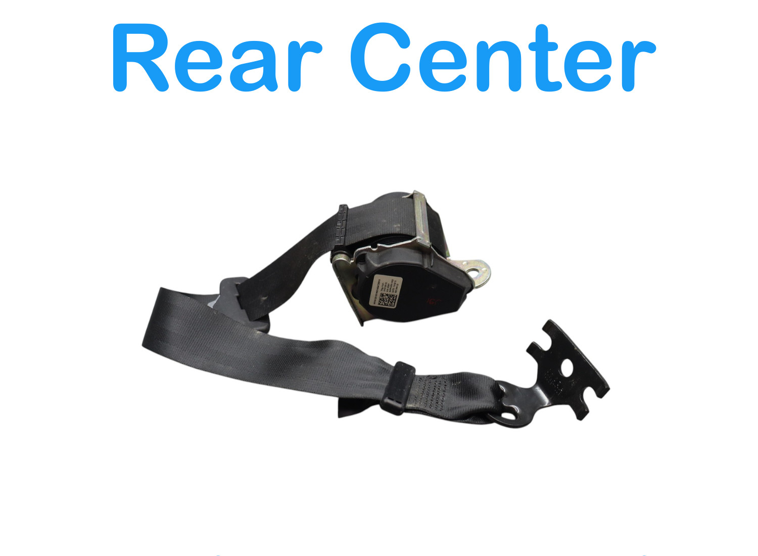 14-21 Maserati Quattroporte Rear Center Middle Seat Belt Retractor Black Oem