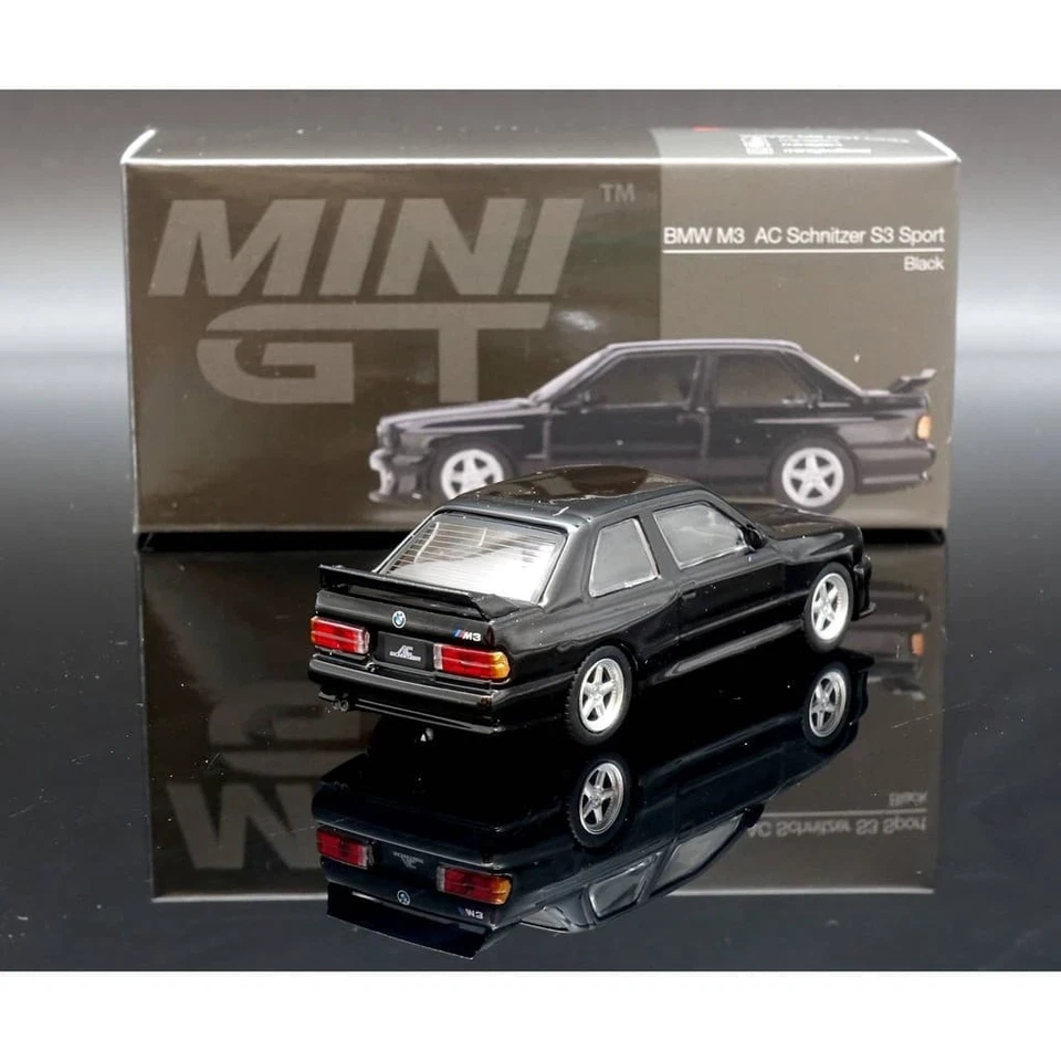 MINI GT BMW M3 E30 AC Schnitzer S3 Sport Negro ~ 1/64 Foto 2 de 4