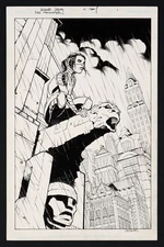 Original Art Batman Streets of Gotham #1 (2009) Story Page 1 Jeanty/Story