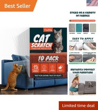 Clear Cat Scratch Deterrent for Furniture with 50 Pins 10-Pack Protection Set