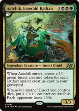 1 x Aatchik, Emerald Radian - Foil - Prerelease Promo - Aetherdrift - NM-Mint - 