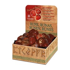 Red Carnelian Rune Natural Stone Esoteric Meditation With Bag Lo Scarabeo NEW