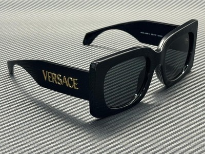 Versace VE 4496U GB1/87 Black Plastic Square Sunglasses Grey Lens Versace VE 4496U GB1/87 Black Plastic Square Sunglasses Grey  main image 4